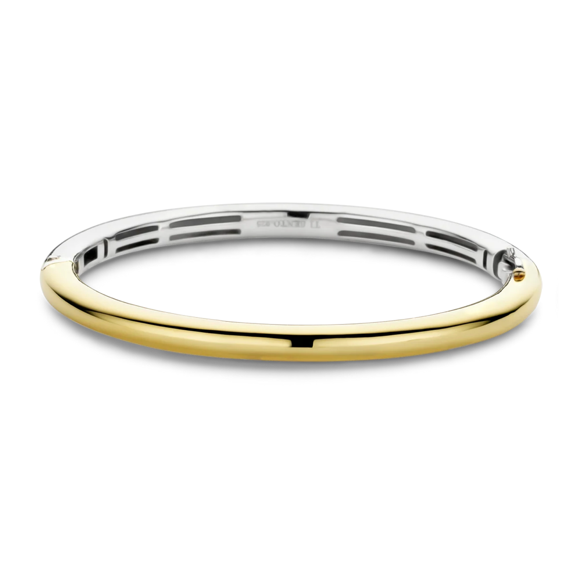 5mm Thick Hinged Bangle - Silver or Gold