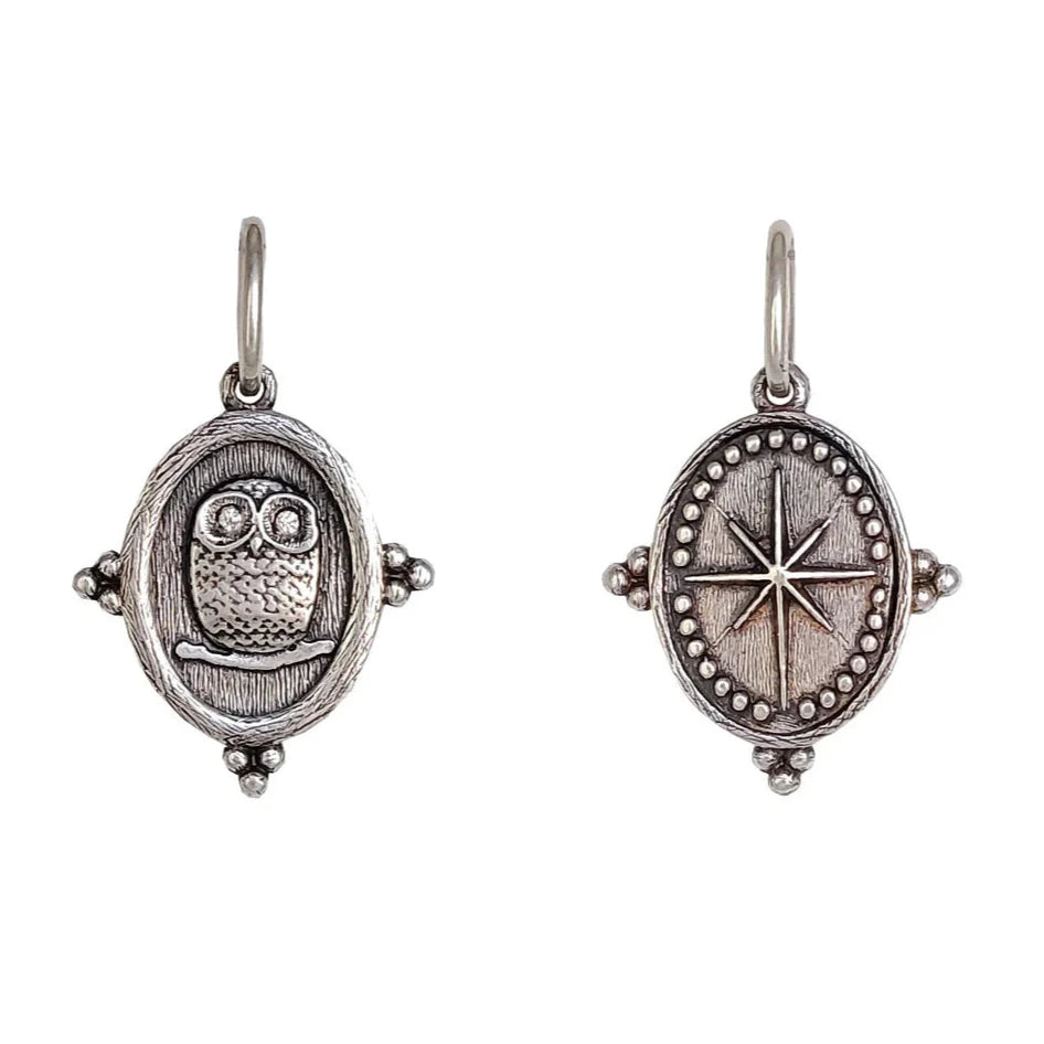 Baby Owl + North Star Charm