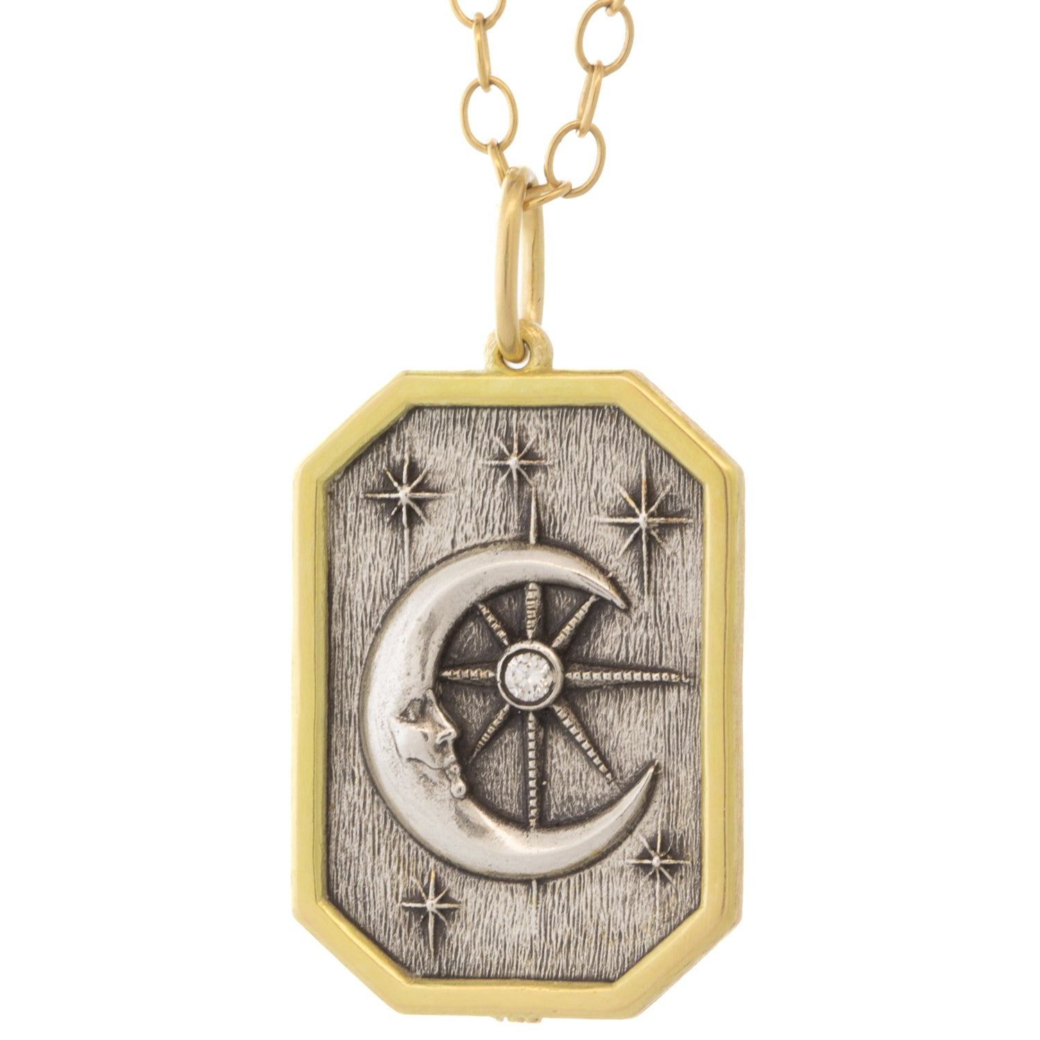 Diamond Star & Moon Charm