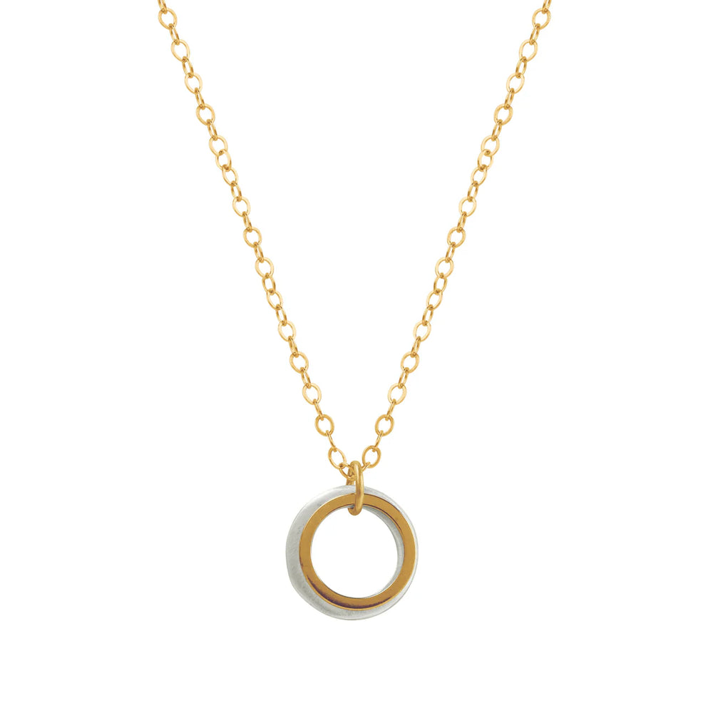 "Double Open Circle" Necklace