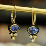"Chroma" Sapphire and Diamond Earrings