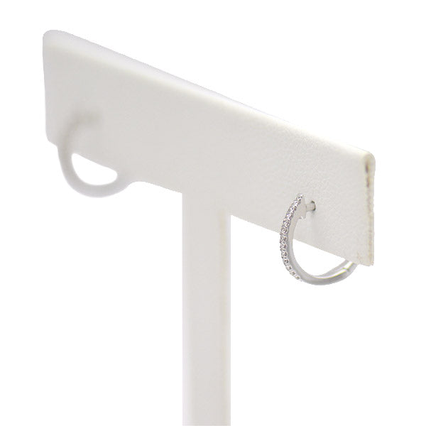 Diamond Huggie Hoop Earrings