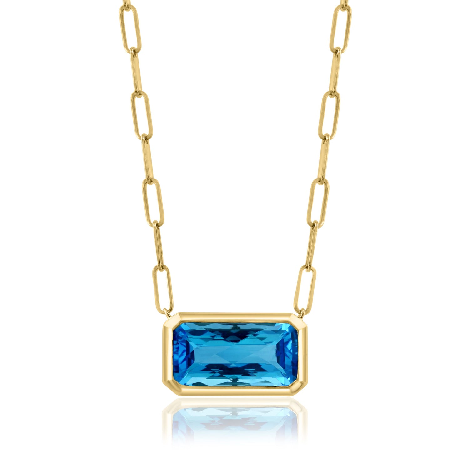 Swiss Blue Topaz Necklace