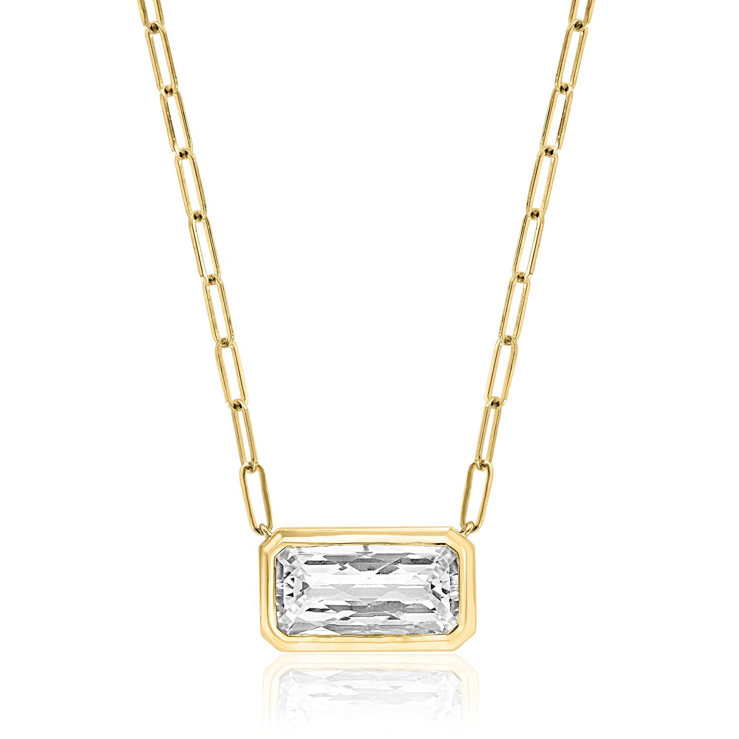 Colorless Topaz Necklace