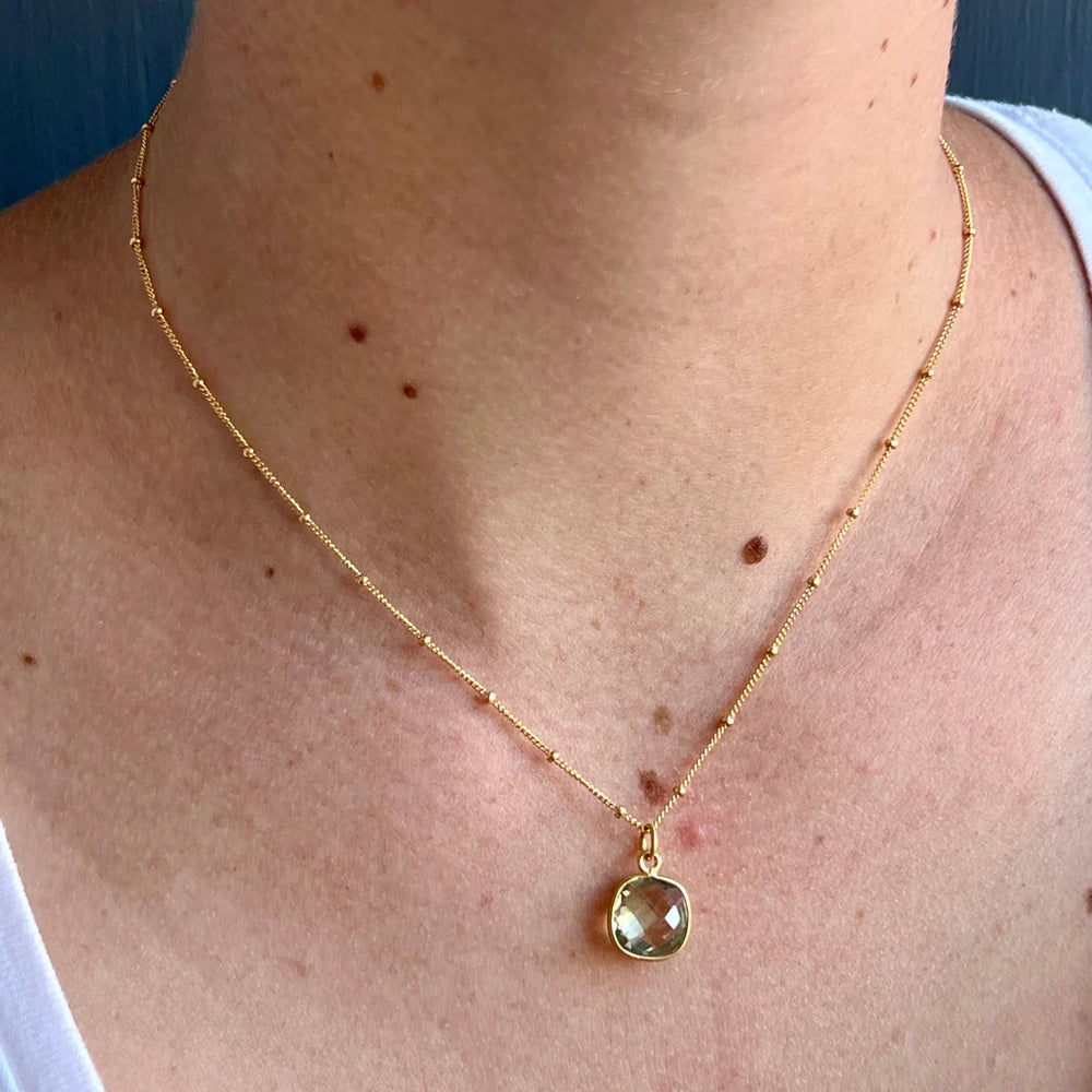 Green Amethyst Necklace