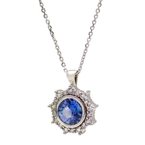 Sapphire & Diamond Necklace