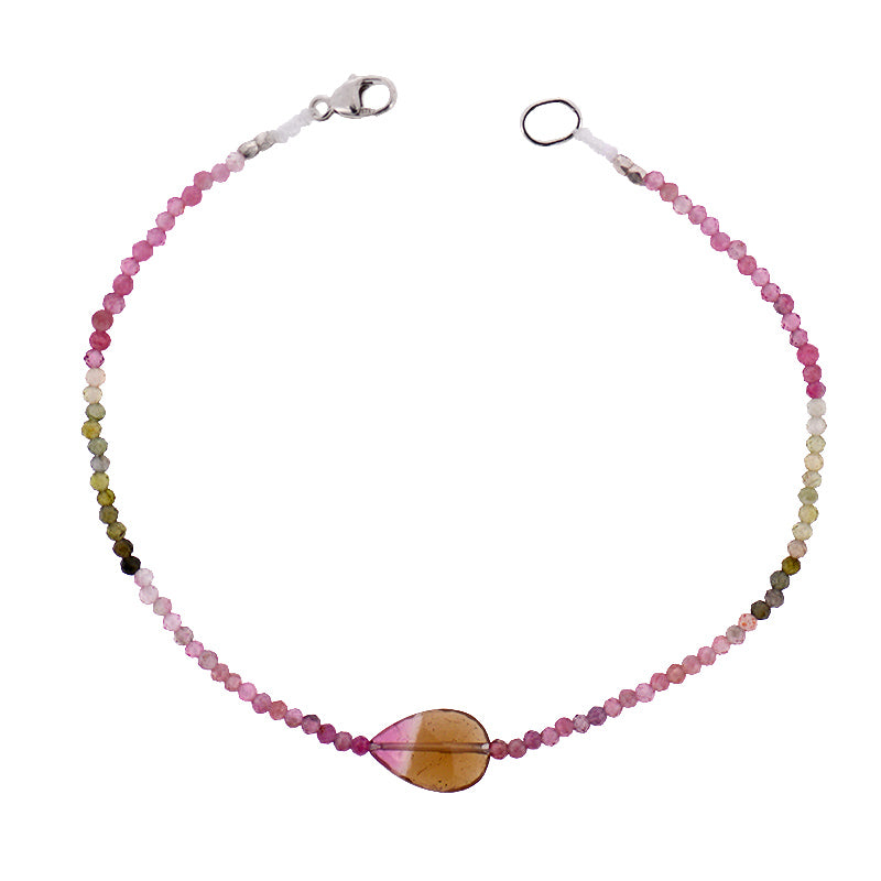 Watermelon Tourmaline Bracelet