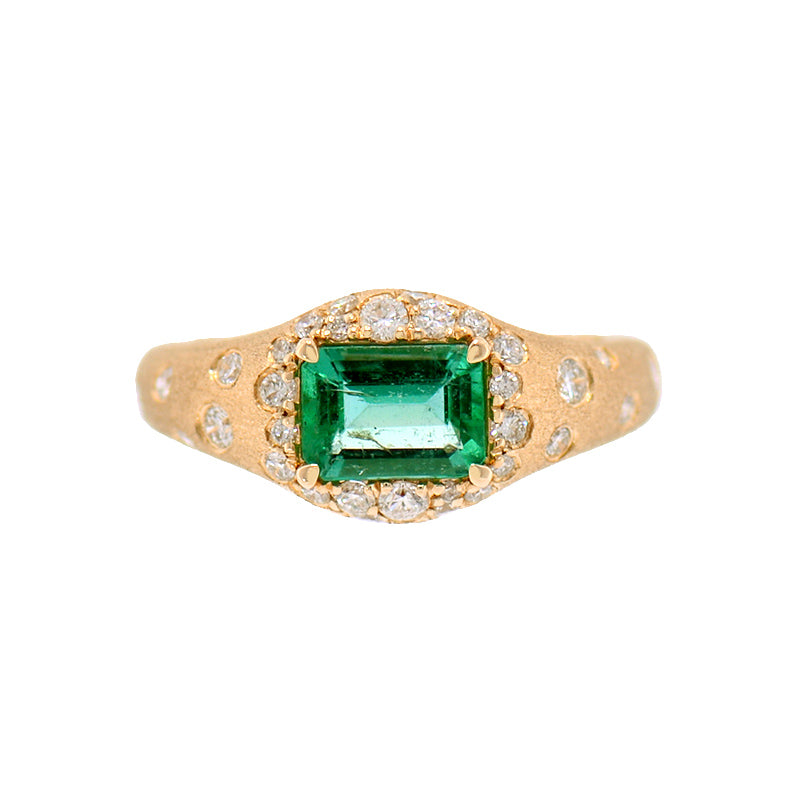 Emerald & Diamond Ring