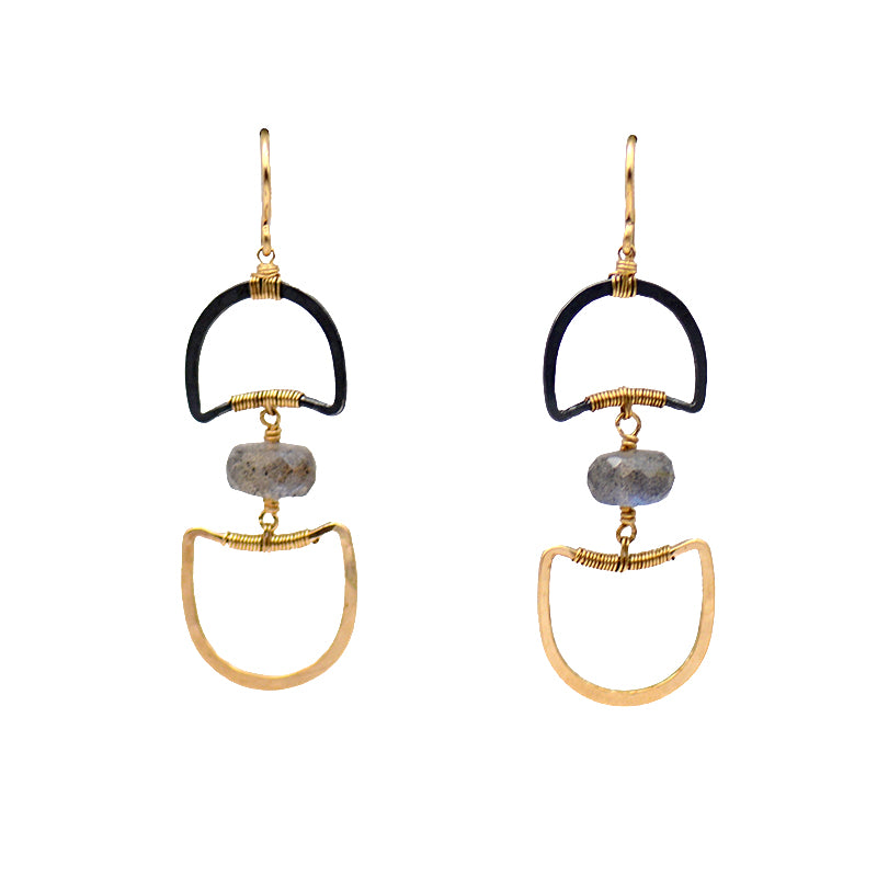 Mixed-Metal Labradorite Drops