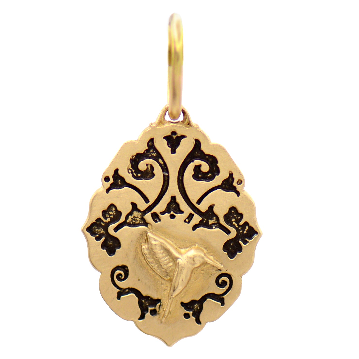 Double-Sided Hummingbird Charm