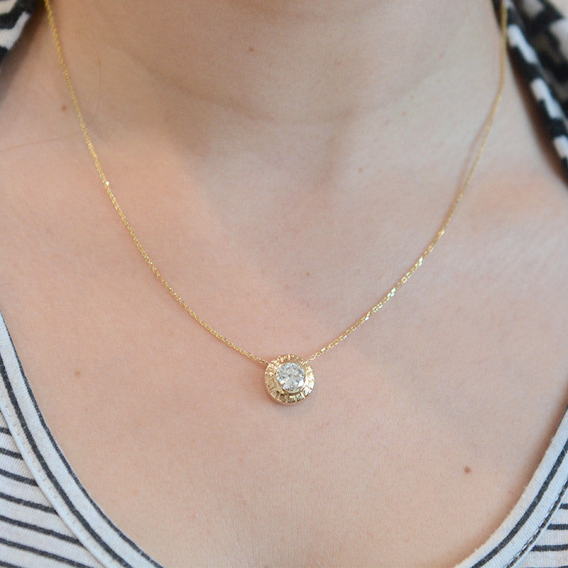 Round Diamond Necklace