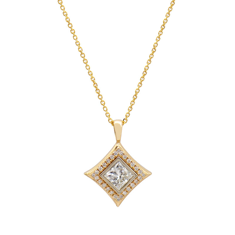 Kite Set Diamond Pendant