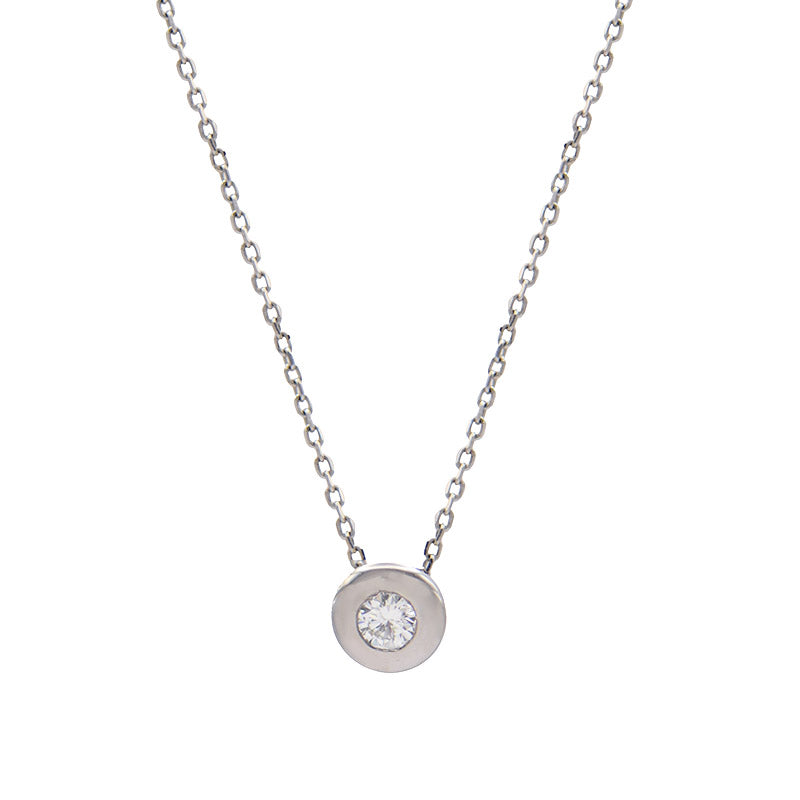 White Gold Diamond Pendant Necklace