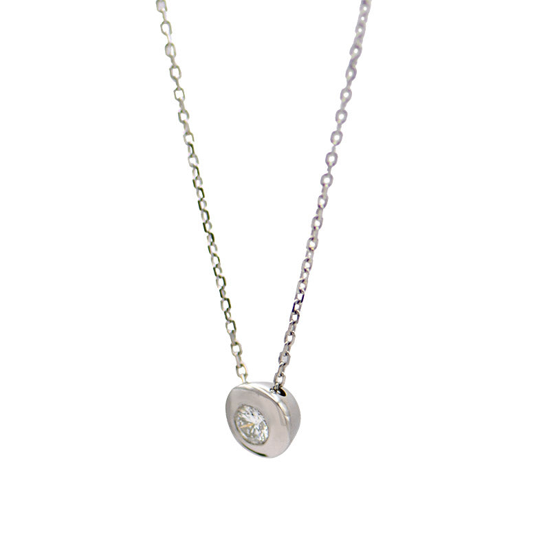 White Gold Diamond Pendant Necklace