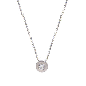 White Gold Diamond Pendant Necklace