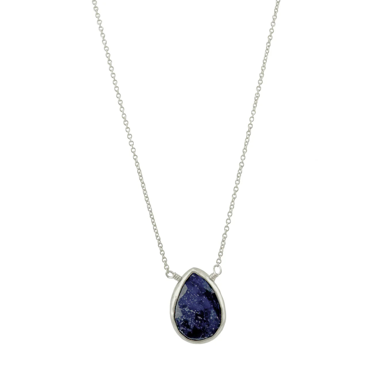 Silver Sapphire Necklace