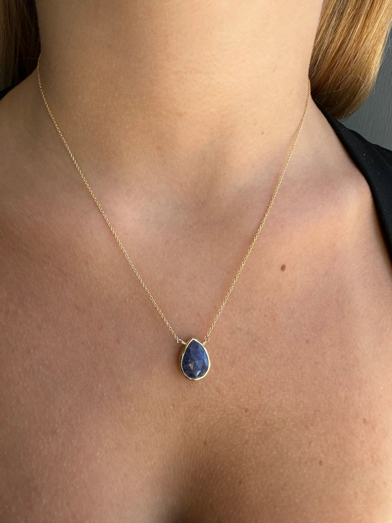 Silver Sapphire Necklace