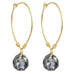 Crystal Drop Hoops