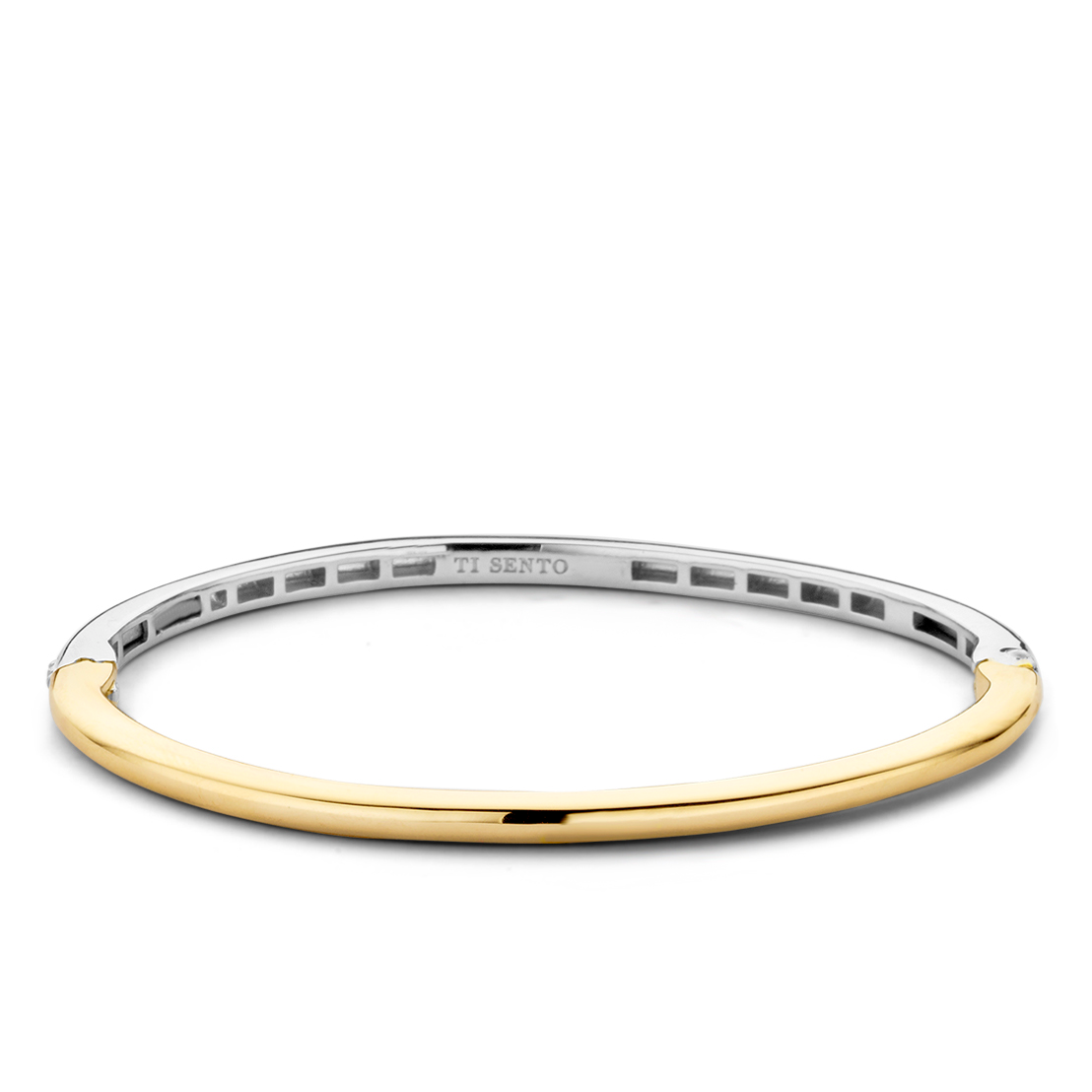 Two-Tone Polished Bangles