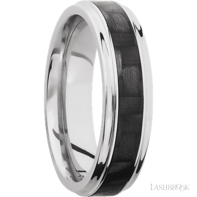 
                
                    Load image into Gallery viewer, Grooved Titanium Ring
                
            