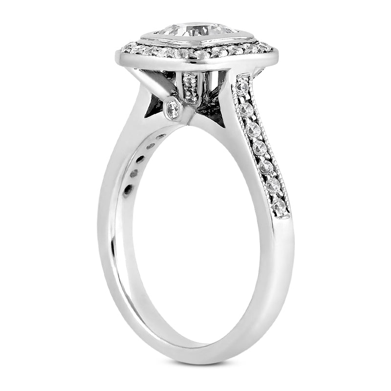 Halo Engagement Ring