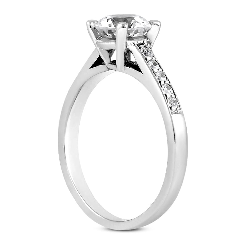 Diamond Band Engagement Ring