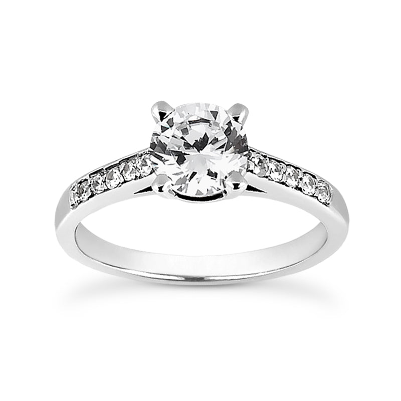 Diamond Band Engagement Ring