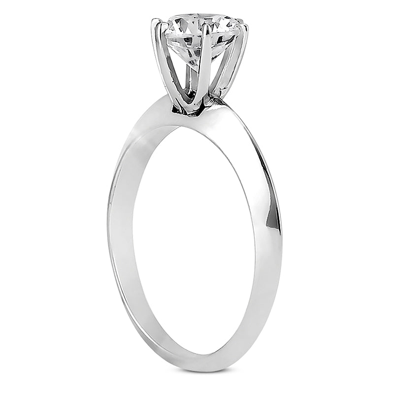 
                
                    Load image into Gallery viewer, Knife Edge Solitaire Engagement Ring
                
            