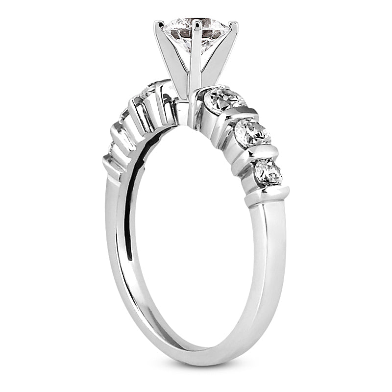 Bar Set Engagement Ring