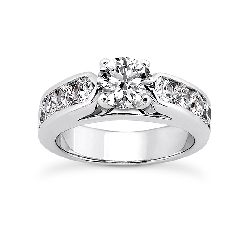 Channel Band Engagement Ring