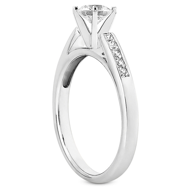 Channel Band Engagement Ring