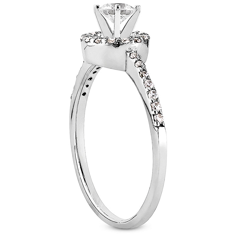 Diamond Halo Engagement Ring