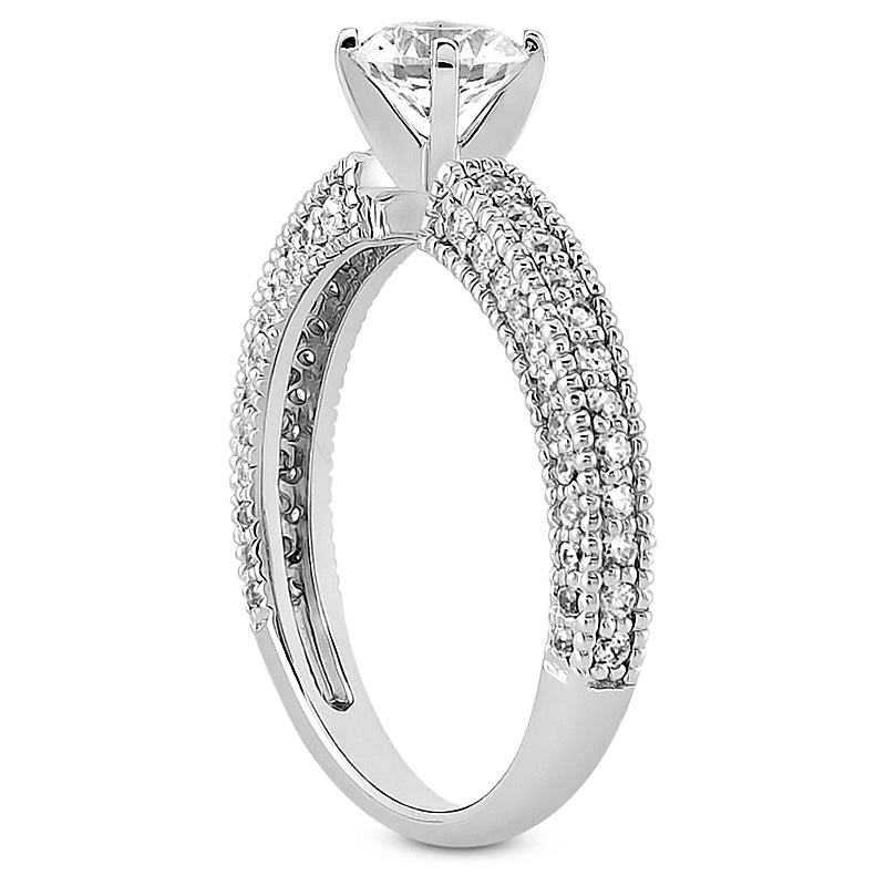 Milgrain Solitaire Engagement Ring