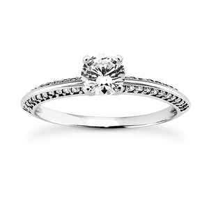 Knife Edge Engagement Ring