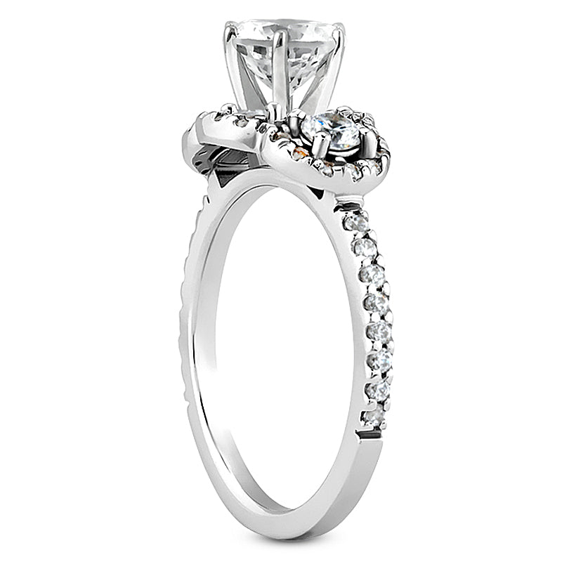 Triple Halo Engagement Ring