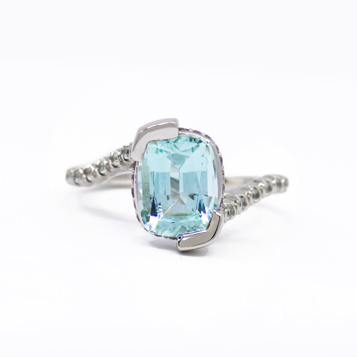 Tourmaline + Sapphire Ring