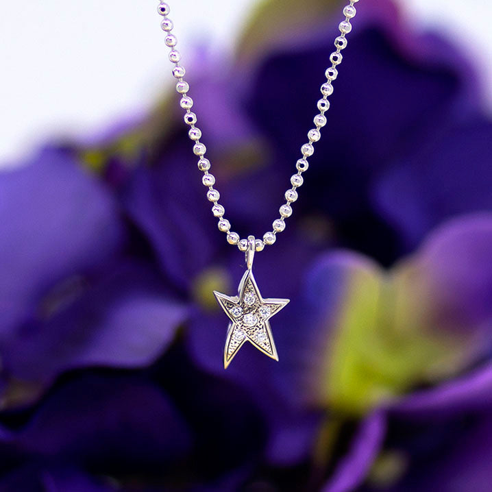 Pave Star Necklace