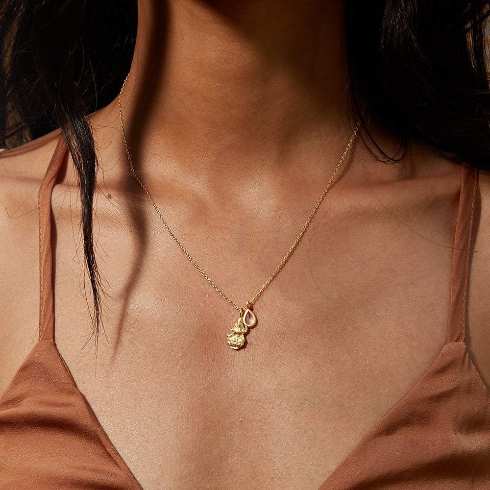 Lakshmi Hindu Goddess, Good Fortune Necklace