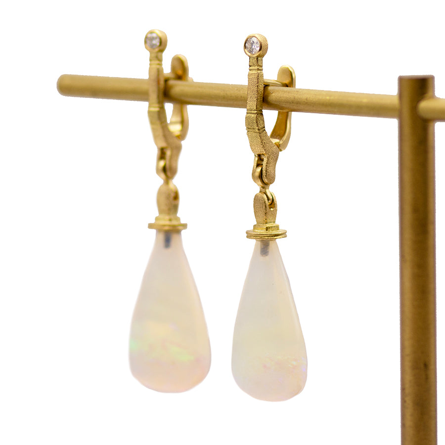 "Sticks and Stones" Crystal Opal Earrings