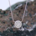 9mm Diamond Necklace - White Gold