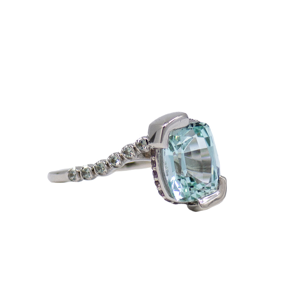 Tourmaline + Sapphire Ring