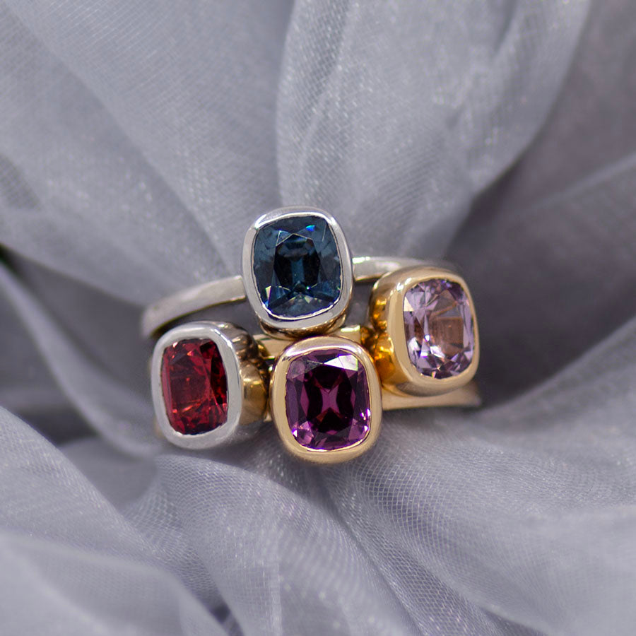 Spinel Stack Rings