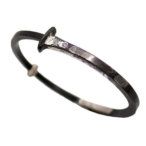 Splash Nail Bracelet - White Gold