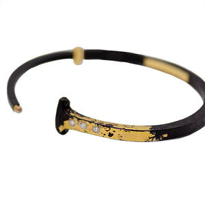 Splash Nail Bracelet - Yellow Gold