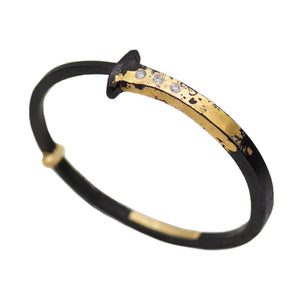 Splash Nail Bracelet - Yellow Gold