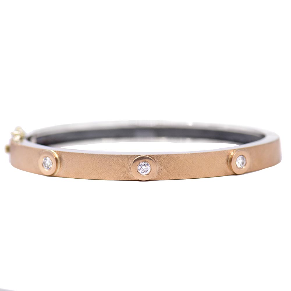 
                
                    Load image into Gallery viewer, &amp;quot;Marina&amp;quot; Bangle - Rose Gold
                
            