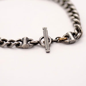 Black Stainless Steel Reversible Link Bracelet - Josephs Jewelers