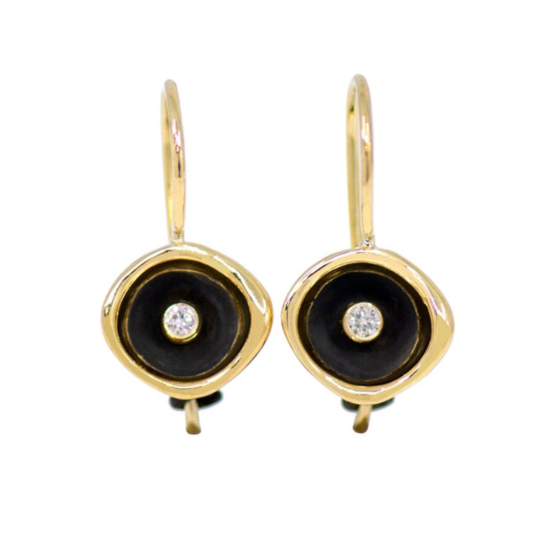 
                
                    Load image into Gallery viewer, &amp;quot;Confluence Two Tone Cup&amp;quot; Earrings
                
            