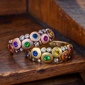 
                
                    Load image into Gallery viewer, &amp;quot;Candy&amp;quot; Rainbow Sapphire Ring
                
            