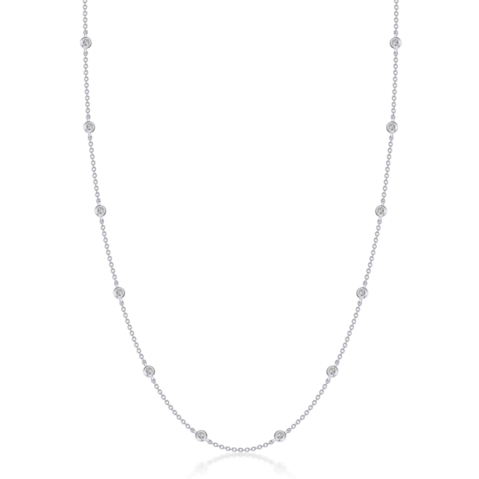 Bezel Station Necklace